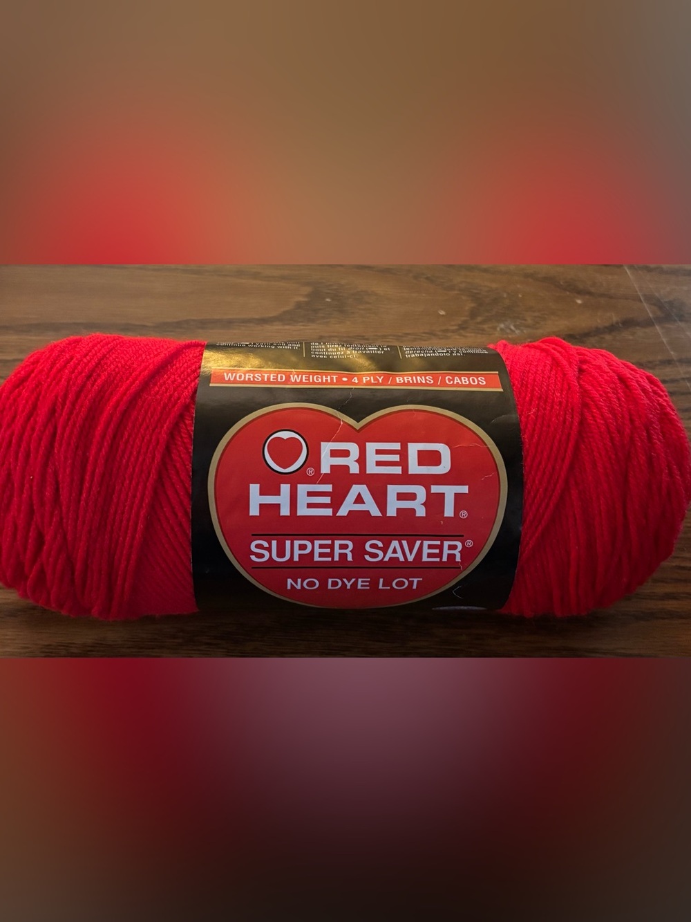Red Heart Super Saver Yarn - Bright Red